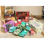 A collection of matchbox toy cars, to include; the Londoner, K-12 Hercules Mobile crane,