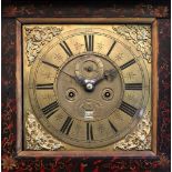 Thomas Bridge Londini Fecit: a gilt chinoiserie lacquered longcase clock, circa 1700,