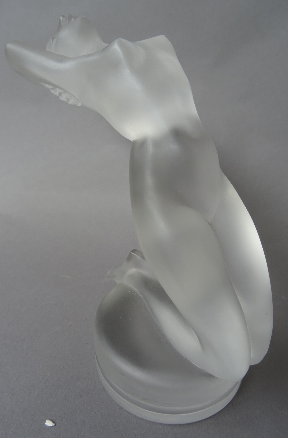 A Lalique 'Chrysis' frosted glass car mascot, late 20th century, - Image 2 of 3