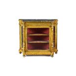 A mid-19th century French display cabinet,