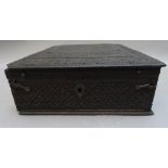 A 19th century Anglo-Indian bone inlaid hardwood travelling jewellery/dressing box,
