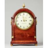 A George III mahogany and boxwood line inlaid bracket clock Inscribed Anderson,