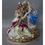 A Meissen group emblematic of `Peace', late 19th century, after a model by C.G.