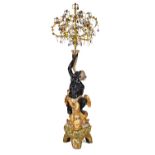 A 20th century Blackamoor candelabra,