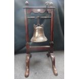 A bronze bell, late 19th century,