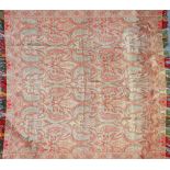 A Paisley shawl, rows of arabesque design, 180cm x 170cm.