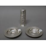 Silver and silver mounted wares, comprising; a sugar caster,