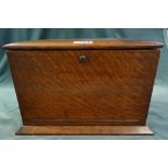 'Army & Navy CSI Makers'; an early 20th century oak travelling writing box,