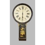 A parcel-gilt and chinoiserie decorated tavern timepiece William Buckland, Thame,