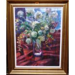 Lucy Dickens (20th century), Still life, oil on canvas, signed with initials, 60cm x 45cm.