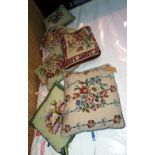 A group of six early 20th century tapestry cushions, (6).