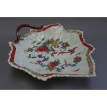 A Worcester leaf shaped dish, circa 1770,