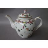 A Champion's Bristol porcelain teapot and cover, circa 1775,
