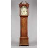 An oak longcase clock By Thomas Waldie, Blyth,