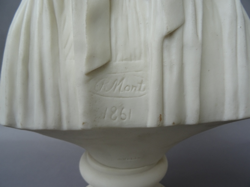 A Copeland parian bust of `The Bride', circa 1861, - Image 5 of 5