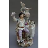 A Meissen porcelain figure emblematic of 'Abundance', incised 1447, impressed 119,