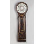 A rare and unusual late Regency/William IV parcel-gilt faux rosewood world-time tavern