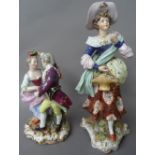 A Meissen porcelain figure group, late 19th/early 20th century,modelled as gallant and companion,