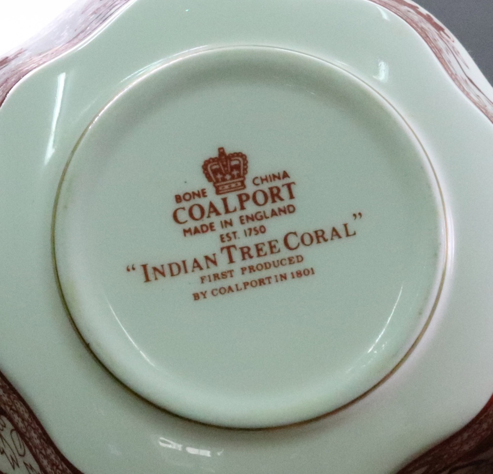 A Coalport Indian Tree Coral pattern dinner service, 46 pieces, including a tureen, - Image 2 of 2