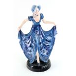 A Goldscheider pottery figure of a young lady, circa 1930, designed by Dakon,