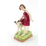 A Royal Worcester figure 'Playmates' modelled by F G Doughty, 18cm high.