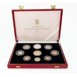 United Kingdom Commemorative proof coin collection 1981, gold five-pound, sovereign,