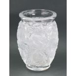 R Lalique France - Bagatelle, a modern crystal vase, 17.5cm high, etched 'R Lalique (R) France'.