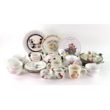 A collection of twenty seven pieces of 'nursery' china,