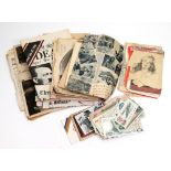 A collection of World bank notes, including German, Turkish, Greek, French and Chinese,