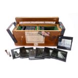 Thirty four black and white glass magic lantern slides of Canadian views,