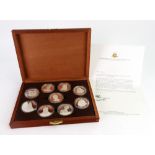 The Birmingham Mint - Queens of The British Isles - a collection of nine silver medals,