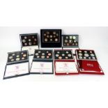 United Kingdom proof coin sets, 1983, 1984 x 2, 1975, 1999, 2001 and 2004, cased (7).