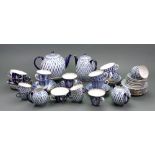 A Lomonosov Russian porcelain 23-piece tea and coffee service, late 20th century,