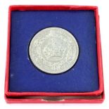 George V 1933 silver wreath Crown, boxed.