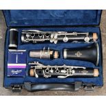 A clarinet, Buffet, Crampon & Cie a Paris, with hard carrying case (2).