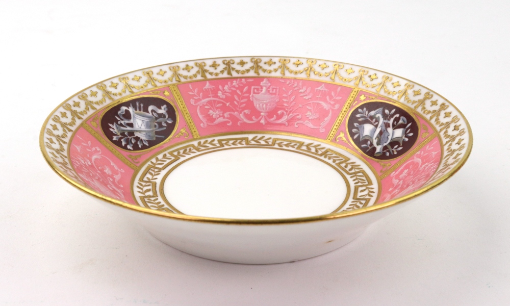 A Mintons pink ground coffee can and saucer, late 19th century, - Image 15 of 22