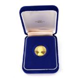 1975 One hundred dollar gold coin of Bermuda, in fitted case.