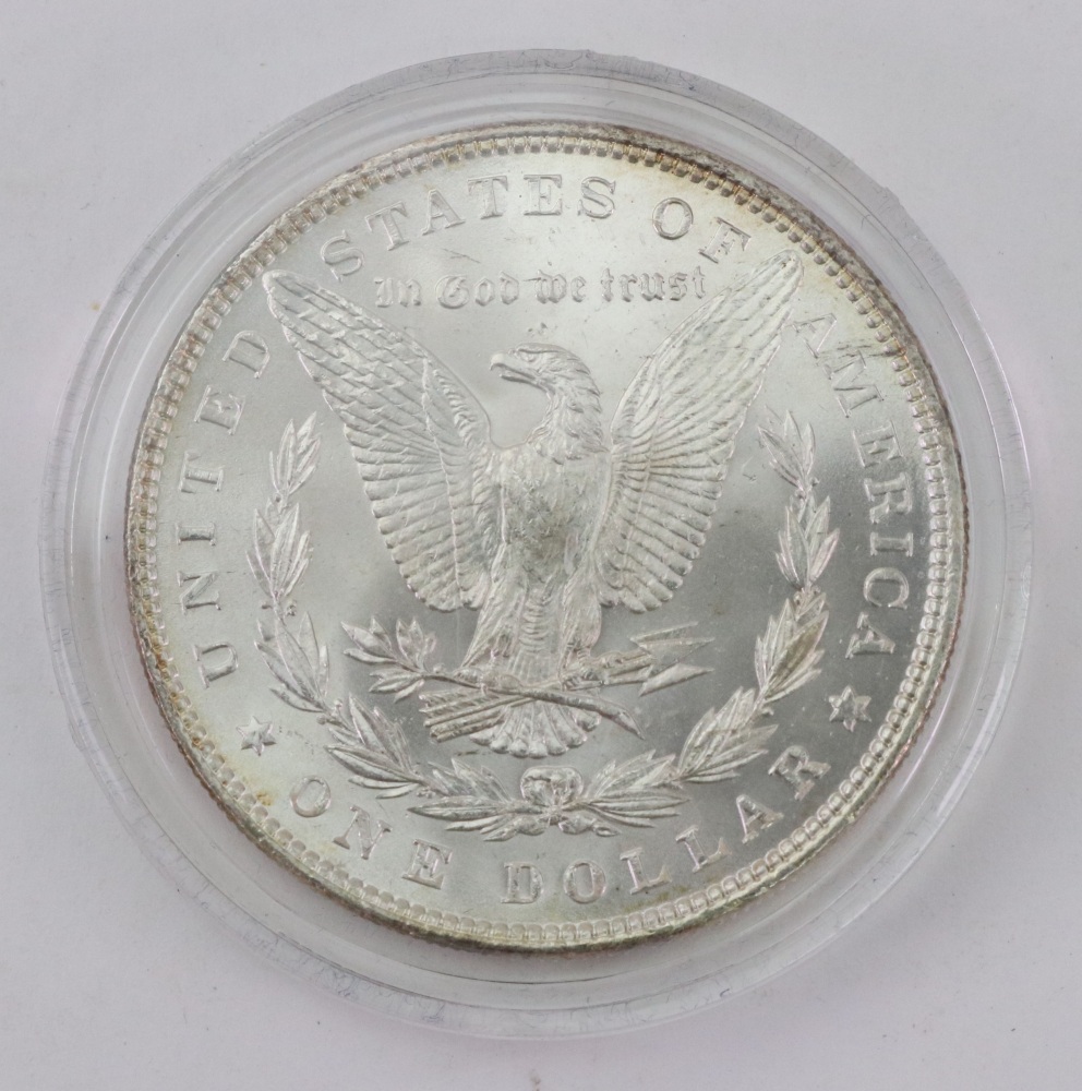 U.S.A. 1884, 1887 and 1889 silver one dollars and a 1971 one dollar (4). - Image 3 of 3