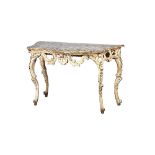 An 18th century Italian console table,