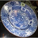 A pair of Chinese blue and white plates, Kangxi,