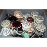 A quantity of 20th century ceramic gentleman's relish lidded boxes, (qty).