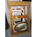 Ten various mirror frames, all lacking glass, the largest 84cm wide x 123cm high, (10).