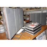 Bang and Olufsen, comprising; a pair of Red Line 140 speakers, Beocord 5000, Beocord 5005,