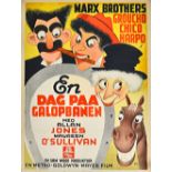 A Vintage film poster 'A Day at The Races', the Marx Bros.