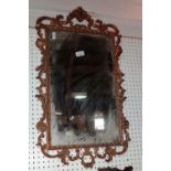 A 19th century French gilt framed rectangular mirror,