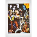 Doctor Who - A 30th Anniversary colour poster, 1963-93, features seven Doctors, Wm.