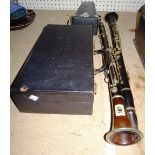 Musical instruments comprising; A Czechoslovakia clarinet, an unmarked clarinet,