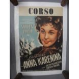 A Vintage film poster 'Anna Karenina', Dutch version, Corso.