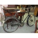 Raleigh; an early 20th century bicycle.