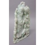 A Chinese jadeite group, 20th century,